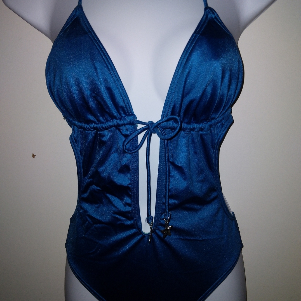 EUC Metallic Blue Billabong One Piece Cutout Swimsuit 🩱 - Picture 9 of 9